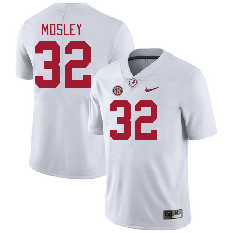 #32 C.J. Mosley Alabama Crimson Tide Jerseys Football Stitched-White